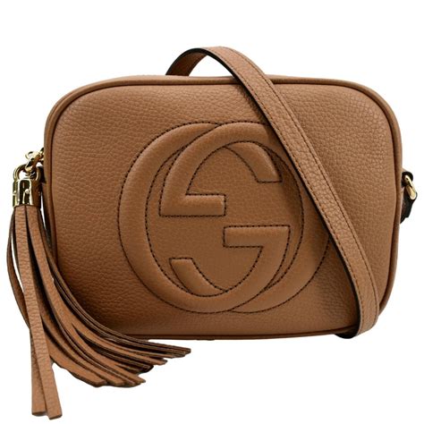 Gucci Soho Disco Leather Small Rose Beige 